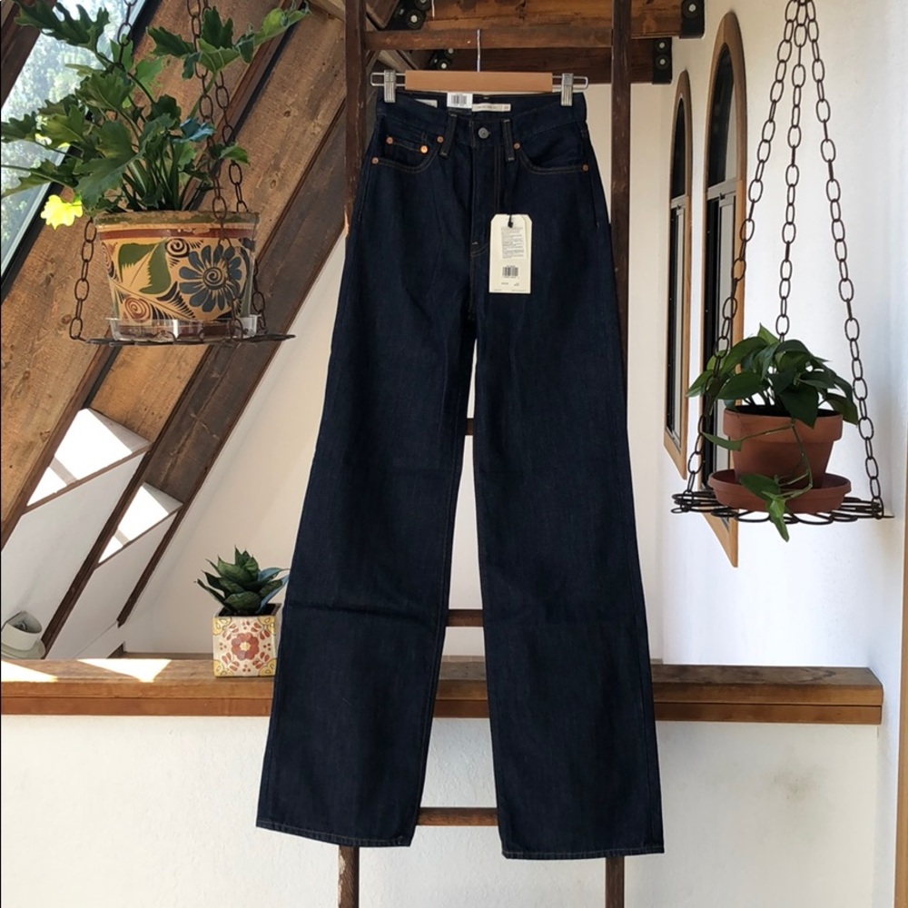 Levi's Ribcage High Rise Wide Leg Jeans